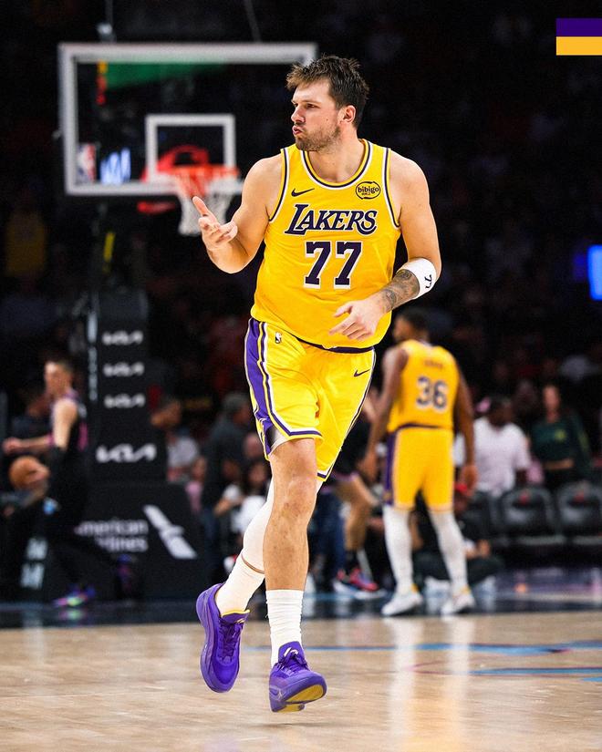 东契奇60分率湖人逆转热火 创生涯新高